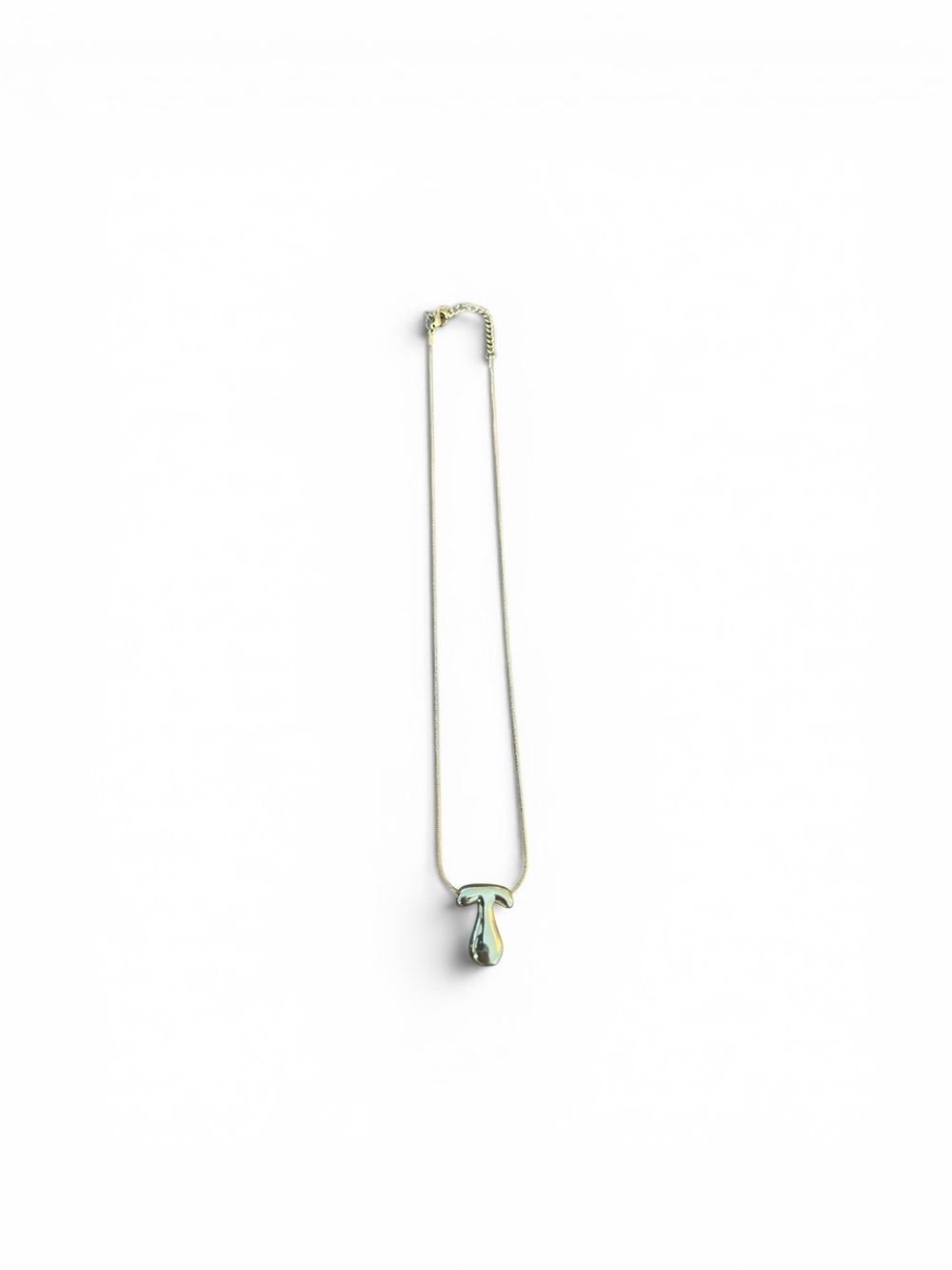 Gold-Tone Abalone Mushroom Pendant Necklace - Women Jewelry